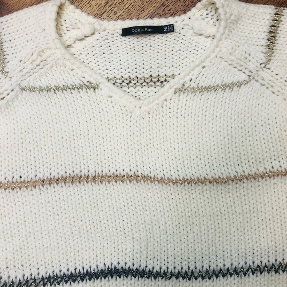 Striped Metallic Sweater by Doe & Rae - Picture 7 of 10